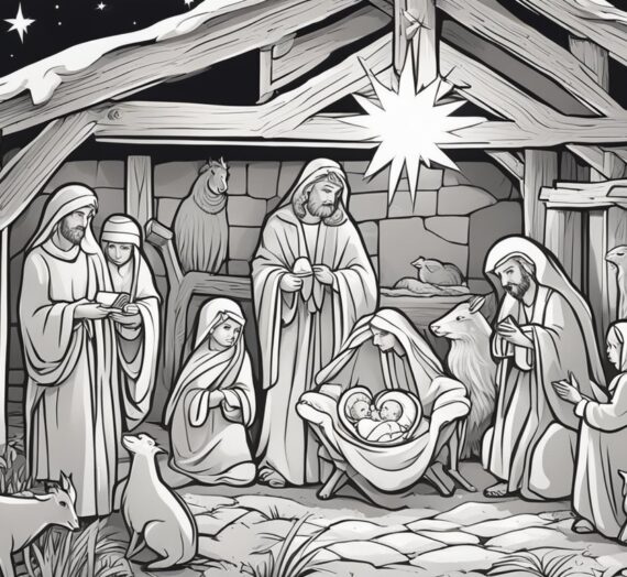 Christmas Nativity Scene Coloring Pages: 25 Free