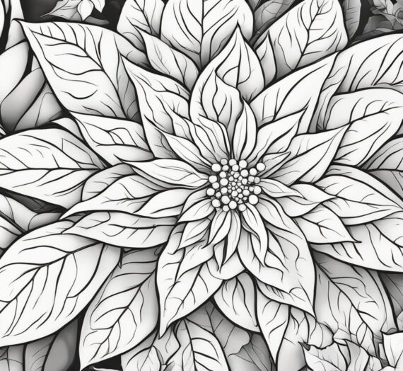 Christmas Poinsettias Coloring Pages: 21 Free