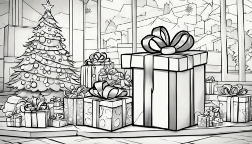 Christmas Presents Coloring Pages