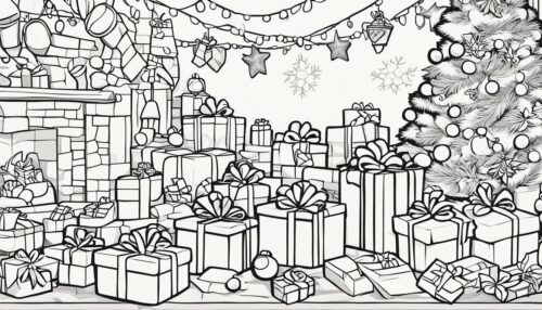 Christmas Presents Coloring Pages
