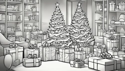 Christmas Presents Coloring Pages