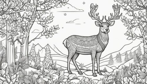 Christmas Reindeer Coloring Pages