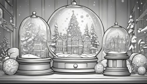 Snow Globe Coloring Pages Collection