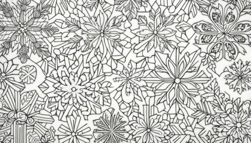 Christmas Snowflakes Coloring Pages