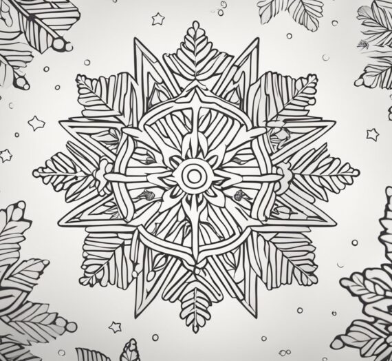 Christmas Snowflakes Coloring Pages: 14 Free Colorings Book