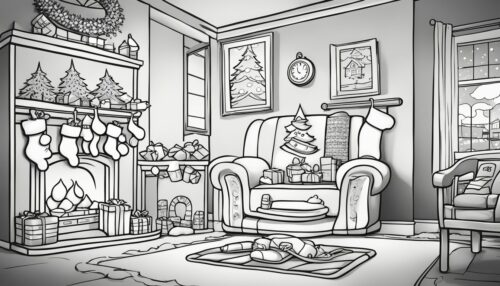 Variety of Christmas Stocking Coloring Pages