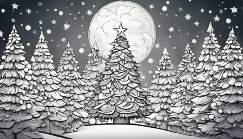 Christmas Trees Coloring Pages