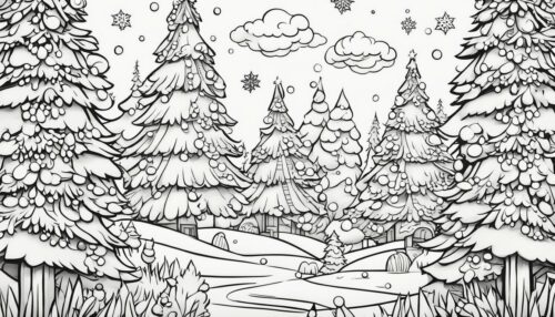 Christmas Tree Coloring Pages Details