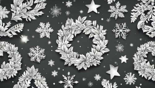 Types of Christmas Wreath Coloring Pages