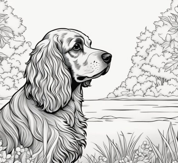 Cocker Spaniel Coloring Pages: 16 Colorings Book