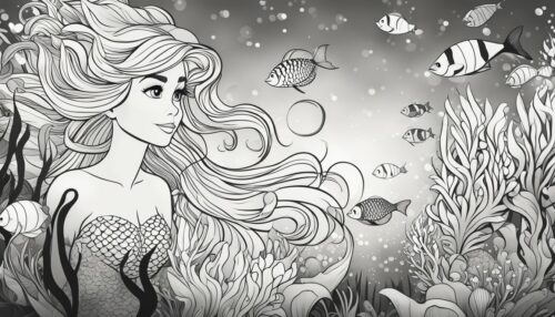 Ariel Coloring Pages Features