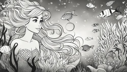 Ariel Coloring Pages Features