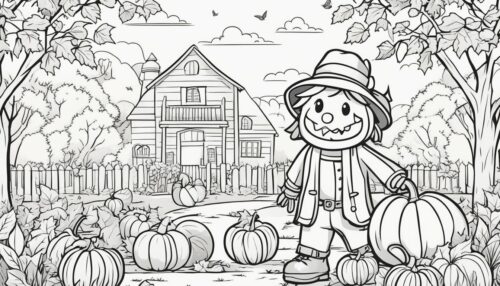 Exploring Autumn Coloring Pages