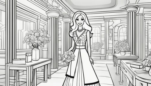Fashion and Lifestyle Barbie Coloring Pages