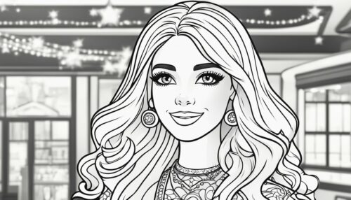 Fashion and Lifestyle Barbie Coloring Pages