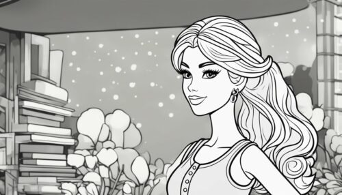 Barbie's Friends and Pets Coloring Pages