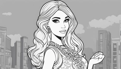 Barbie's Friends and Pets Coloring Pages