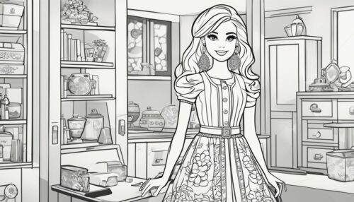 Types of Barbie Coloring Pages