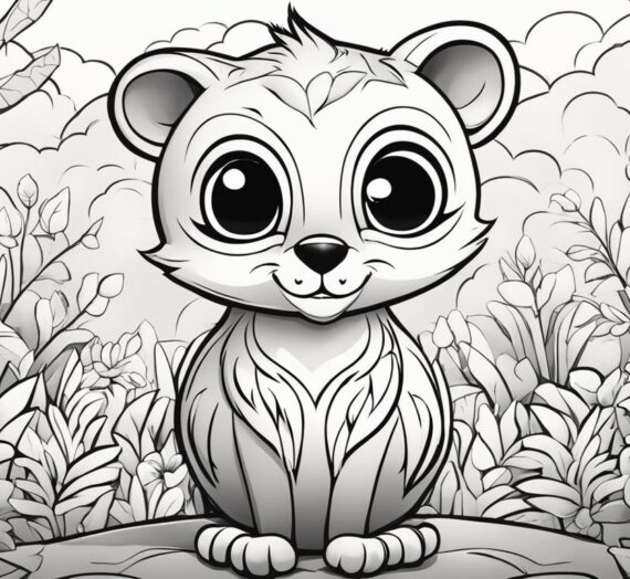 Coloring Pages Cute Animals for Kids to Enjoy
