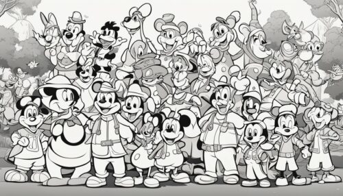 Disney Characters and Movies Coloring Pages