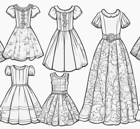 Coloring Pages Dresses: 20 Free Colorings Book