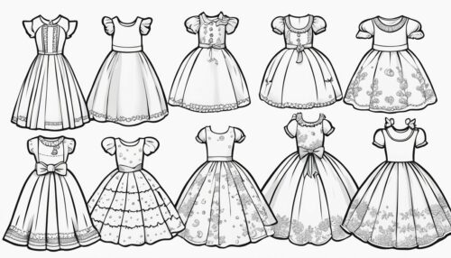 Coloring Pages Dresses