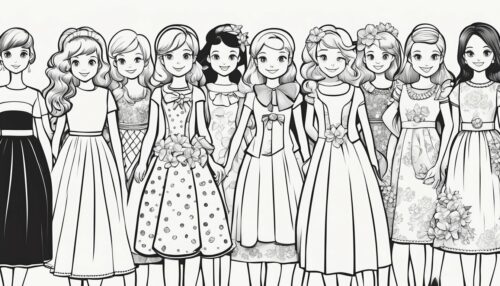 Exploring Dress Coloring Pages