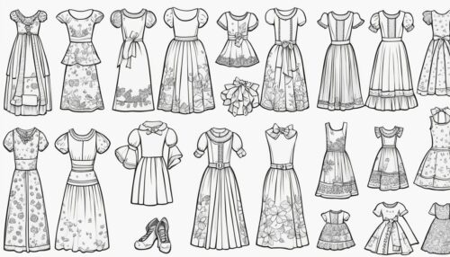 Exploring Dress Coloring Pages