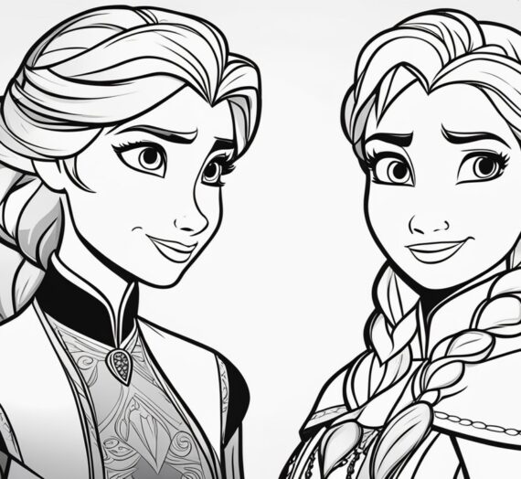 Coloring Pages Elsa and Anna: 17 Free Printable