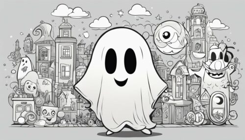 Basics of Ghost Coloring Pages