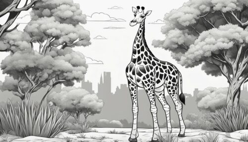 Downloadable Giraffe Coloring Pages