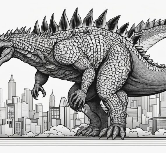 Coloring Pages Godzilla: 9 Free Printable Sheets