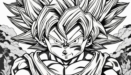 Goku's Evolution in Coloring Pages