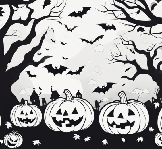 Coloring Pages Halloween Scary: 8 Free Colorings Book