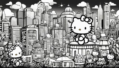 Coloring Pages Hello Kitty and Friends