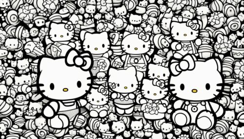 Coloring Pages Hello Kitty and Friends