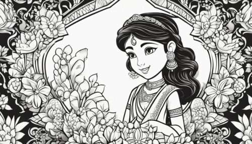 Variety of Jasmine Coloring Pages