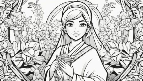 Jasmine Coloring Pages for Adults