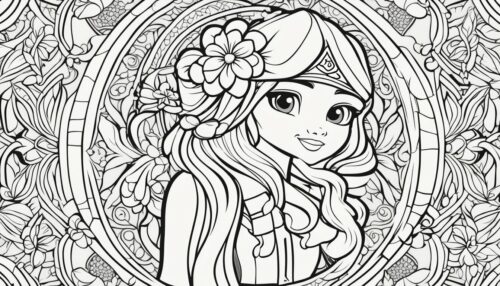 Jasmine Coloring Pages for Adults