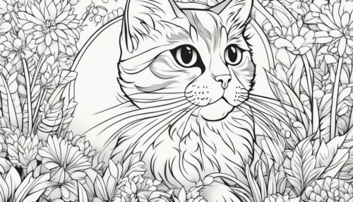 Types of Cat Coloring Pages