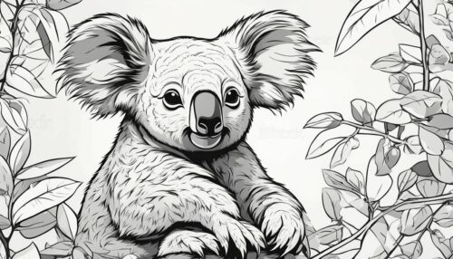 Coloring Pages Koala