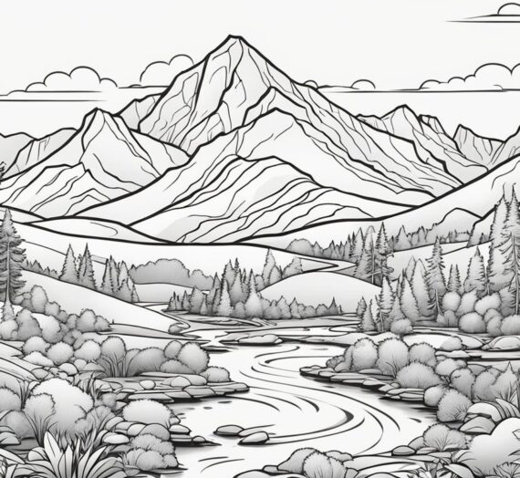Coloring Pages Landscape: 22 Free Colorings Book