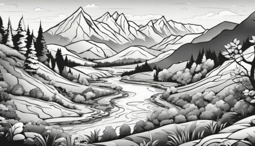 Exploring Landscape Coloring Pages