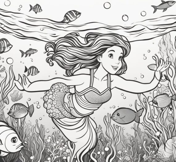 Coloring Pages Little Mermaid: 12 Printable Sheets
