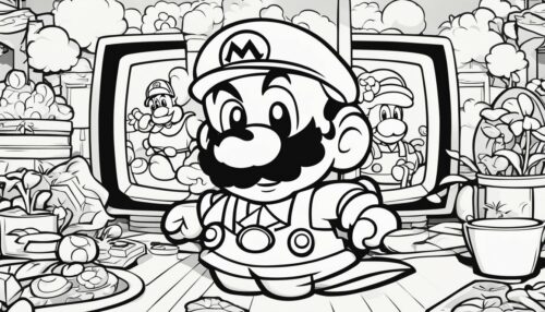 The World of Mario Coloring Pages