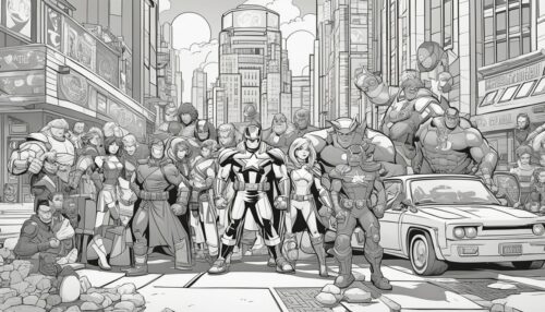 Exploring Marvel Universe Through Coloring Pages