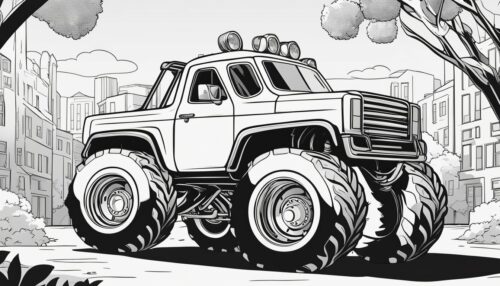 Variety of Monster Truck Coloring Pages