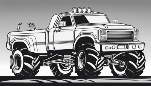 Exploring Monster Truck Coloring Pages