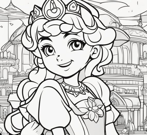 Coloring Pages Princess Peach: 18 Free Colorings Book
