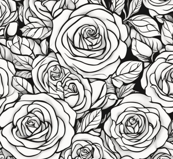 Coloring Pages Roses: 18 Free Colorings Book